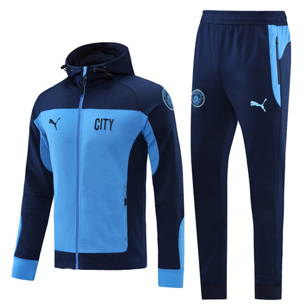 Chaqueta Con Capucha Manchester City 2021-22 Azul